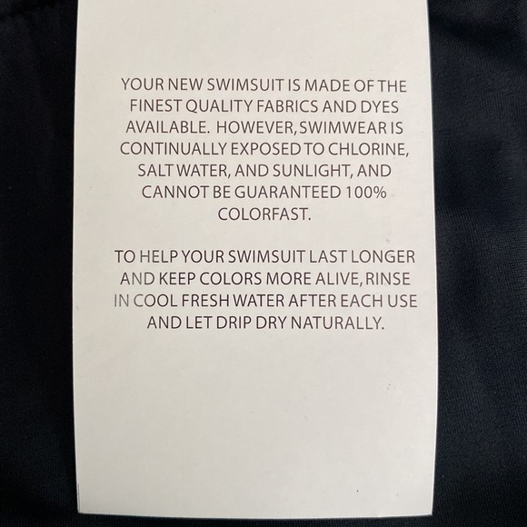 Azul NWT 26W Black Swim Skirt with Elastic Waist 15” Long - Picture 9 of 9